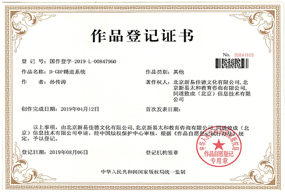 D-GDP精進(jìn)系統(tǒng)證書(shū)